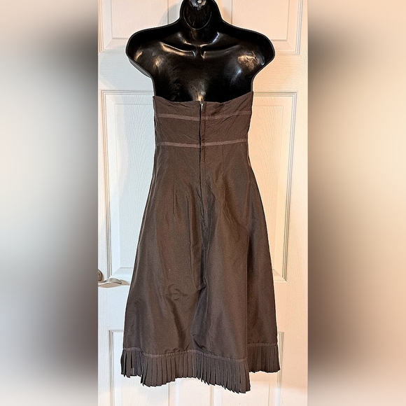J. Crew Brown Strapless Silk Dress - Picture 4 of 7